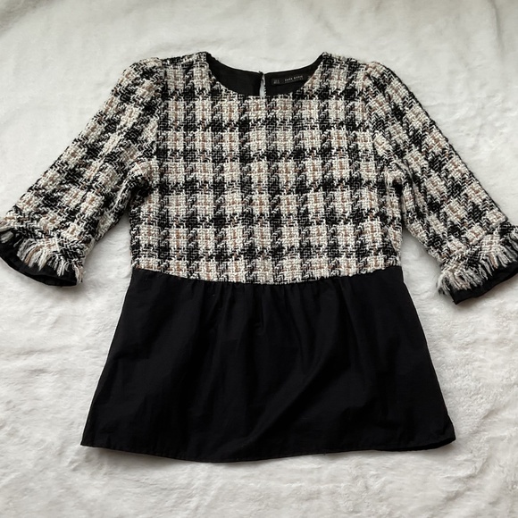 Zara Tops - Zara tweed top